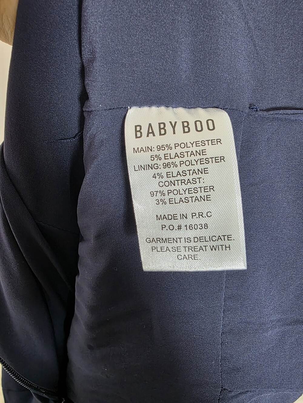Vestido largo Maliyah - Azul marino BABYBOO NWT $200 - Picture 9 of 16
